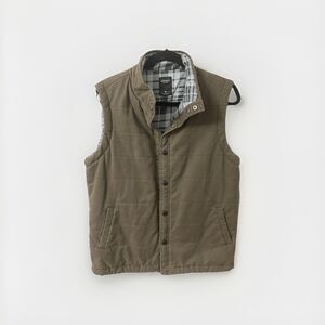 Union Seattle Snap Button Canvas Vest Men's Size Small Duck Canvas